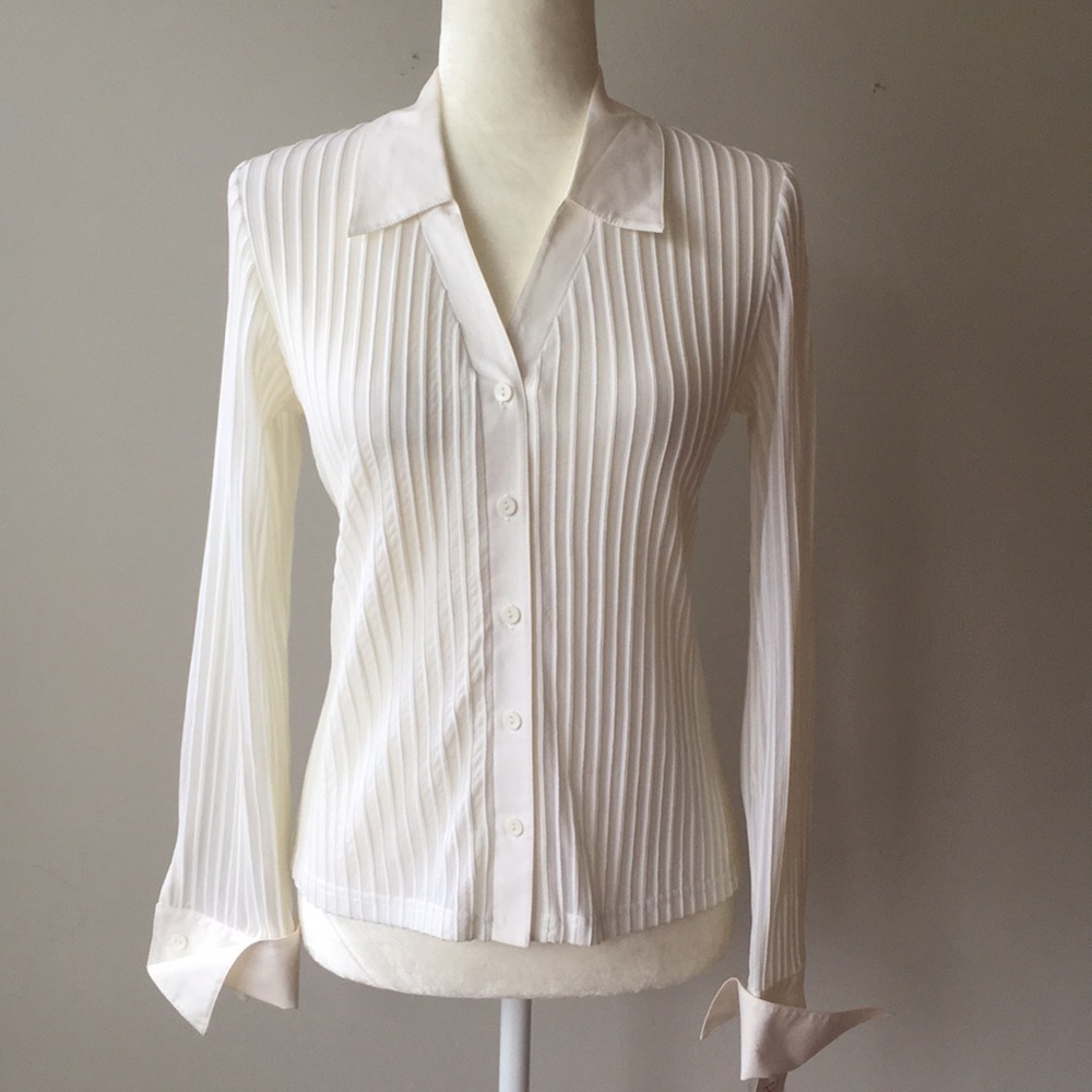 Rafaella | NWT | Petite Button Up Blouse